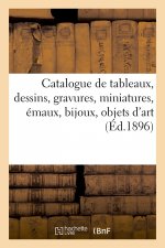 Catalogue de Tableaux Modernes, Dessins, Gravures, Miniatures, Emaux, Bijoux, Objets d'Art
