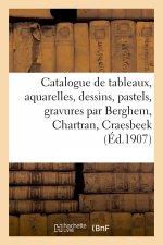 Catalogue de Tableaux Anciens Et Modernes, Aquarelles, Dessins, Pastels, Gravures Par Berghem