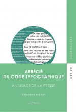 Abrégé du code typographique