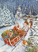 calendrier de l avent le traineau du pere noel - llobet