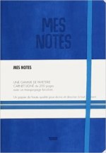 Notes cuir bleu electrique