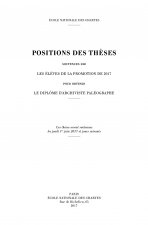 POSITIONS DES THESES 2017. SOUTENUES PAR LES ELEVES DE LA PROMOTION D