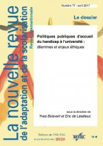 Nras 77. Politiques Publiques D'Accueil Du Handicap A L'Universite : Dilemmes Et Enjeux Ethiques