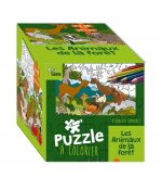 Puzzle A Colorier - Les Animaux De La Foret
