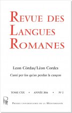 Revue des Langues Romanes Tome 120 n° 2