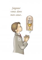 Images saintes Seigneur venez par lot de 10
