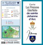 Carte de la France mariale de Jehanne d'Arc