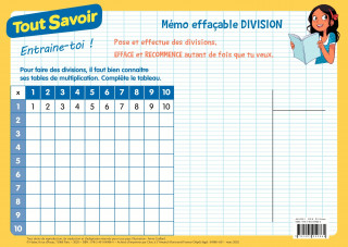 Mémo effaçable Division