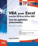 VBA pour Excel - versions 2019 et Office 365