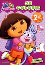 DORA L'EXPLORATRICE JE COLORIE AVEC DES STICKERS !