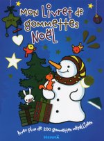 MON LIVRET DE GOMMETTES NOEL GOMMETTES METALISEES (VISUEL BONHOMME ET SAPIN)