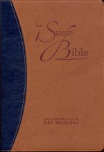 BIBLE NEG MACARTHUR SOUPLE SIMILICUIR, TR. OR DUO BLEU ET BEIGE