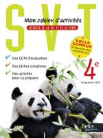 Mon cahier d'activités SVT 4e