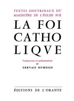Textes doctrinaux du magistère de l'Église sur la foi catholique