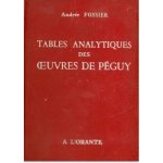 TABLES ANALYTIQUES DES OEUVRES DE PEGUY