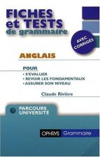 Fiches et tests de grammaire anglais - avec corrigés
