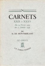 Carnets XXIX à XXXV