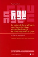 La notion de liens suffisants avec l'ordre juridique (Inlandsbeziehung) en droit international privé