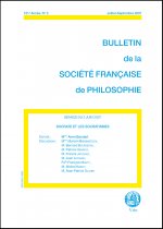 SOCRATE ET LES SOCRATISMES (BULLETIN SFP 2007/3)