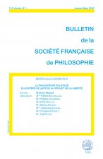 LA PHILOSOPHIE POLITIQUE DU CRITERE DE JUSTICE AU PROJET DE LA LIBERTE