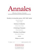 Annales. Histoire, Sciences Sociales n°3/2018 - Droit(s) et