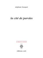 LA CITE DE PAROLES