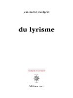 DU LYRISME