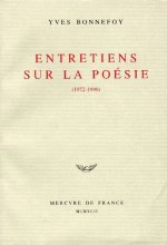 Entretiens sur la poésie