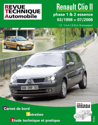 Renault Clio II - phase 1 & 2 essence, 03-1998 > 07-2006