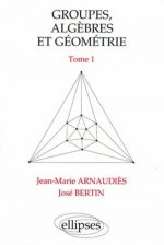Groupes, algèbres et géométrie - Tome 1