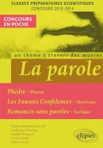 La Parole (Phèdre, Platon - Fausses confidences, Marivaux - Romances sans paroles, Verlaine). Epreuve français et philosophie CPGE scientifique