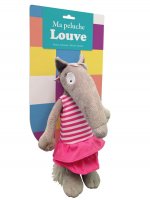 Ma peluche louve habillée - robe