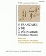 REVUE FRANCAISE DE PEDAGOGIE, N  164/2008. EVALUATION DES POLITIQUES EDUCATIVES ET COMPARAISONS INTE
