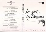 Le Gré des Langues
