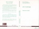 ART ET CRITIQUE