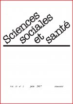 Revue sciences sociales et santé - Volume 35 n°2 - Juin 2017
