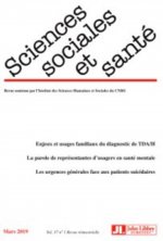 Sciences Sociales et Santé - Vol. 37 - N°1/Mars 2019