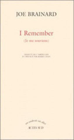 I remember (Je me souviens)