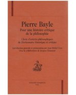 Pour une histoire critique de la philosophie - choix d'articles philosophiques du 