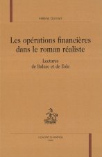 Les opérations financières dans le roman réaliste - lectures de Balzac et de Zola