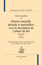 Histoire naturelle, générale et particulière, avec la description du Cabinet du Roi