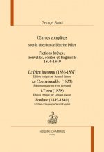 FICTIONS BRÈVES 1836-1840