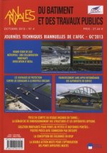 ANNALES DU BATIMENT ET DES TRAVAUX PUBLICS N4 2013 JOURNEE TECHNIQUES BIANNUELLE