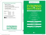 ENTREPRISES ET HISTOIRE 84 SEPTEMBRE 2016