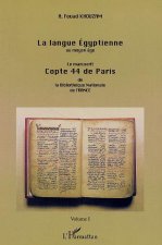 LA LANGUE ÉGYPTIENNE AU MOYEN-ÂGE