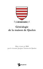 GENEALOGIE DE LA MAISON DE QUELEN
