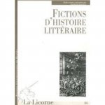 FICTIONS D HISTOIRE LITTERAIRE