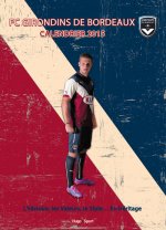 Calendrier mural Girondins de Bordeaux 2015