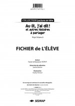 AU LIT, J'AI DIT ! ET AUTRES HISTOIRES - FICHIER