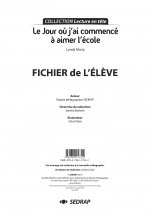 JOUR OU J'AI COMMENCE A AIMER L'ECOLE - FICHIER